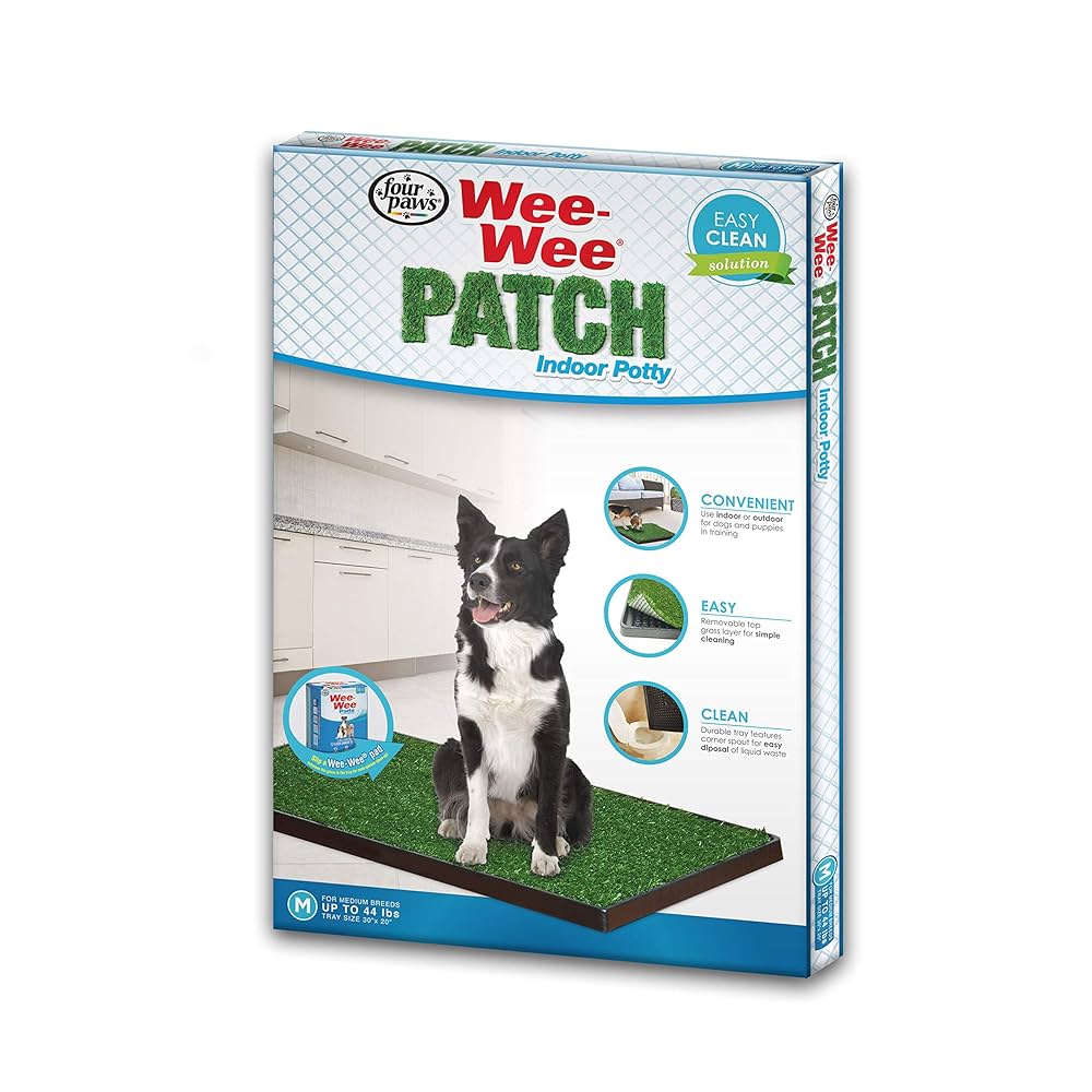 Potty Patch 室内トイレ / トイレトレーニング用品 Amazon.com: Four Paws Wee-Wee Premium Patch Indoor and
